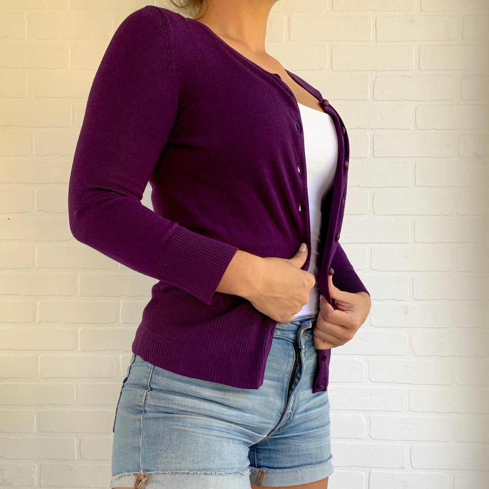 Royal Purple Cardigan
